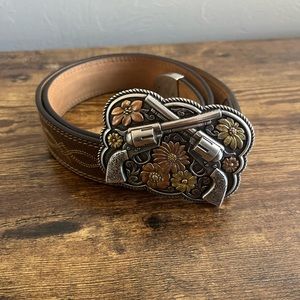 Ariat leather western belt